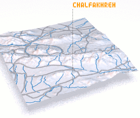 3d view of Chāl Fakhreh