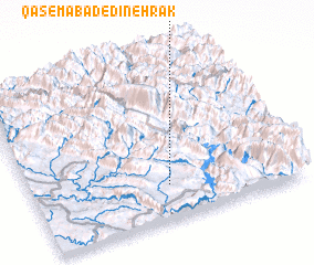 3d view of Qāsemābād-e Dīneh Rāk