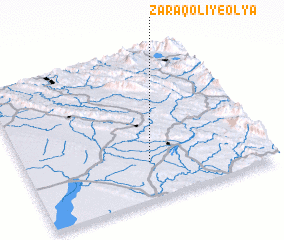 3d view of Zarāqolī-ye ‘Olyā