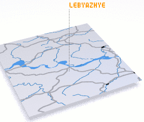 3d view of Lebyazh\