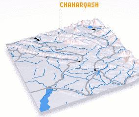 3d view of Chahār Qāsh