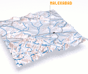 3d view of Malekābād