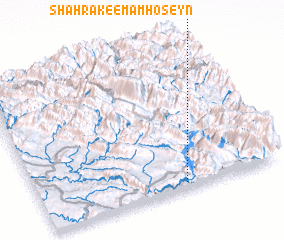 3d view of Shahrak-e Emām Ḩoseyn