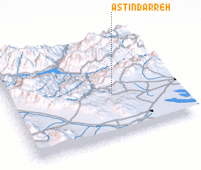 3d view of Āstīn Darreh