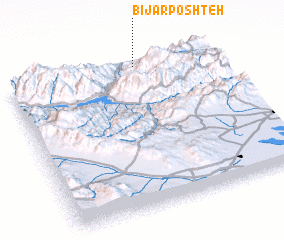 3d view of Bījār Poshteh