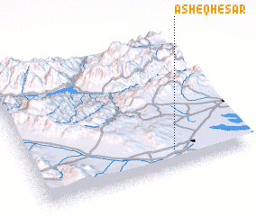 3d view of ‘Āsheq Ḩeşār