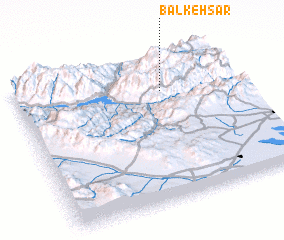 3d view of Balkeh Sar