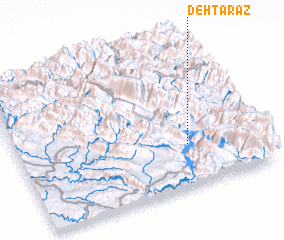 3d view of Deh Tarāz