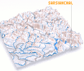 3d view of Sar Sīāh Chāl