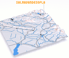 3d view of Salmāvand-e Soflá