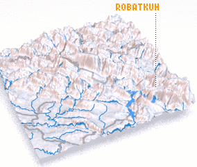 3d view of Robāţ Kūh