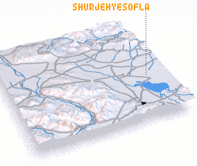 3d view of Shūrjeh-ye Soflá
