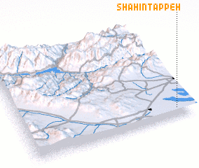 3d view of Shāhīn Tappeh