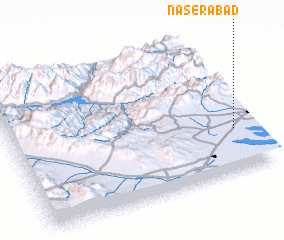 3d view of Nāşerābād