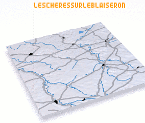 3d view of Leschères-sur-le-Blaiseron