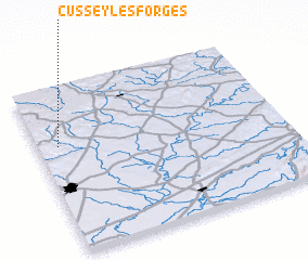 3d view of Cussey-les-Forges