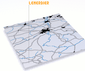 3d view of Le Merdier