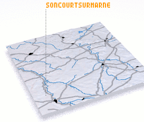 3d view of Soncourt-sur-Marne