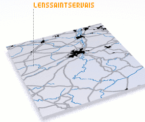 3d view of Lens-Saint-Servais