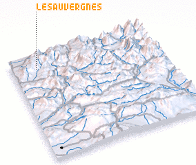 3d view of Les Auvergnes