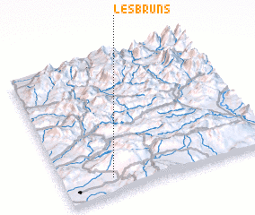 3d view of Les Bruns