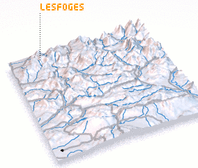 3d view of Les Foges