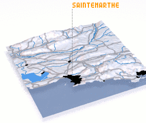 3d view of Sainte-Marthe