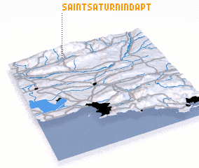 3d view of Saint-Saturnin-dʼApt