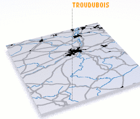 3d view of Trou du Bois