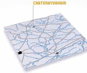 3d view of Châtenay-Vaudin