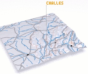 3d view of Challes