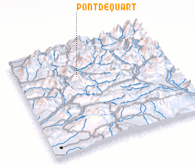 3d view of Pont-de-Quart