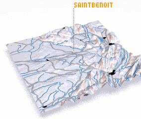 3d view of Saint-Benoît