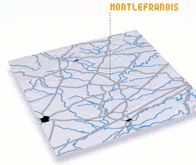 3d view of Mont-le-Frânois