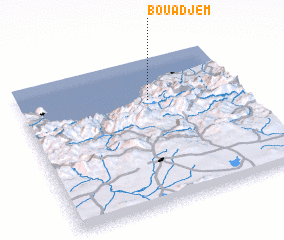 3d view of Bou Adjem