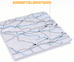 3d view of Dommartin-la-Montagne