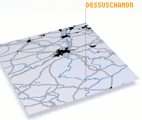 3d view of Dessus Chamon