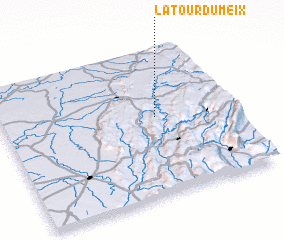 3d view of La Tour-du-Meix