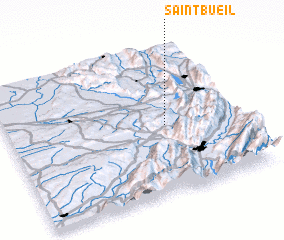 3d view of Saint-Bueil