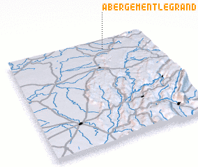 3d view of Abergement-le-Grand