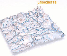 3d view of La Rochette