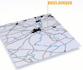 3d view of Bois lʼÉvêque