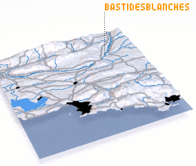 3d view of Bastides-Blanches