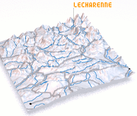 3d view of LʼÉcharenne