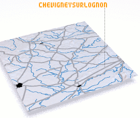 3d view of Chevigney-sur-lʼOgnon