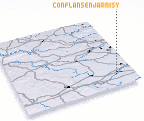 3d view of Conflans-en-Jarnisy