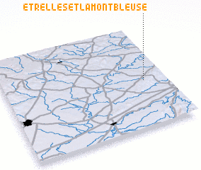 3d view of Étrelles-et-la-Montbleuse