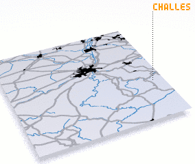 3d view of Challes
