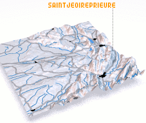 3d view of Saint-Jeoire-Prieuré