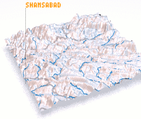 3d view of Shamsābād